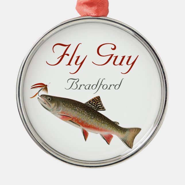 Mit Monogramm Fischer Fischen Köhler Ornament Aus Metall (Vorne)