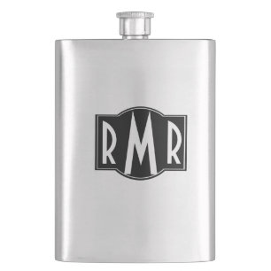Mit Monogramm Flachmann