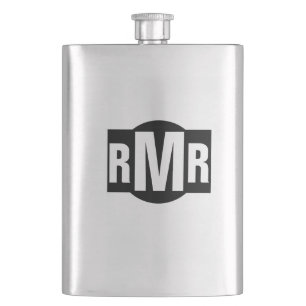 Mit Monogramm Flachmann