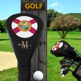 Mit Monogramm & Florida Flag Golf Clubs Abdeckung Golf Headcover