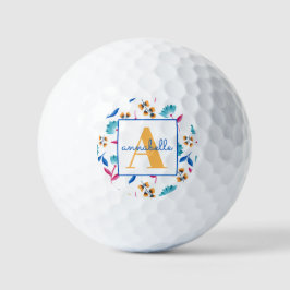 Mit Monogramm Folkloremuster Golfball