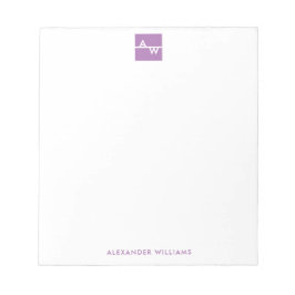 Mit Monogramm Formular Notizblock