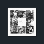 Mit Monogramm FotoCollage Leinwanddruck<br><div class="desc">Fügen Sie Ihre Fotos,  Monogramme oder beliebigen Text Ihrer Wahl hinzu.</div>