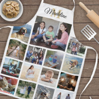 Mit Monogramm Fotomaterial Raster Muster Gold Weiß