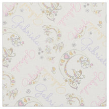 Mit Monogramm Gabriela Name und Buchstabe G Stoff