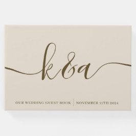 Mit Monogramm Gästebuch