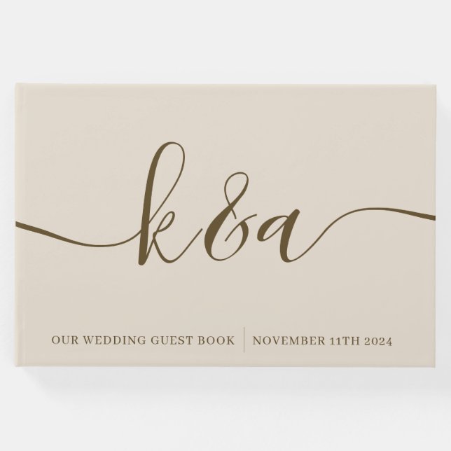 Mit Monogramm Gästebuch (Vorderseite)