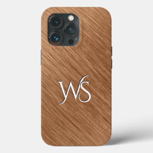 Mit Monogramm gebürstetes Kupfer Case-Mate iPhone Hülle