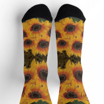 Mit Monogramm Gelbe Sonnenblume Soul Crew Socke
