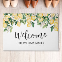 Mit Monogramm Gelber Zitronenbaum