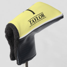 Mit Monogramm Gelbes Putter Golf Head Cover Golf Headcover