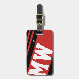 mit Monogramm Gepäckanhänger