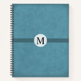 mit Monogramm Geschenk für ihn bedrückte blaue Mas Notizbuch