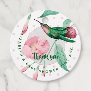 Mit Monogramm Giftmarken von Hummingbird Pink Mint Geschenkanhänger