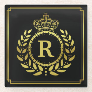 Mit Monogramm Glasuntersetzer