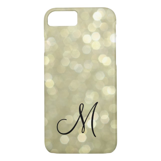 Mit Monogramm Gold iPhone 7 Fall Case-Mate iPhone Hülle (Rückseite)