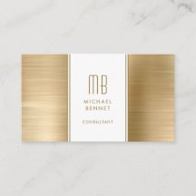 Mit Monogramm Gold Metallic Foil Consultant