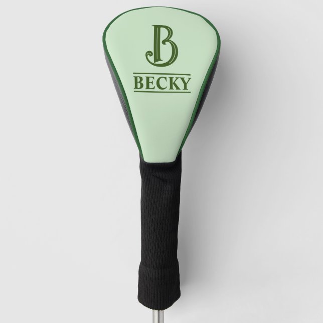 Mit Monogramm Golf Head Cover Headcover (Vorderseite)