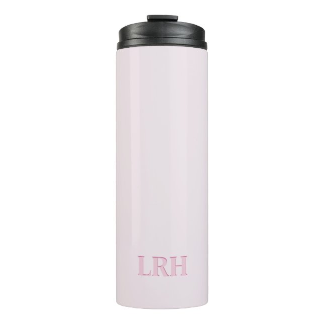 Mit Monogramm Golf Tumbler - Moderner Stil Thermosbecher (Vorderseite)