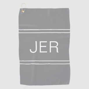 Mit Monogramm Golfer Sports Modernes Beruflich Gra Golfhandtuch