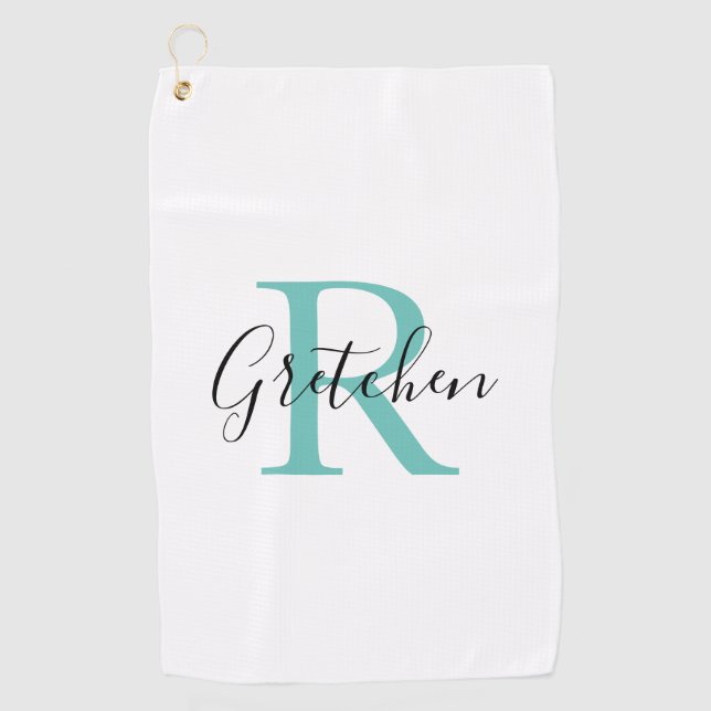 Mit Monogramm Golfhandtuch (Vorderseite)
