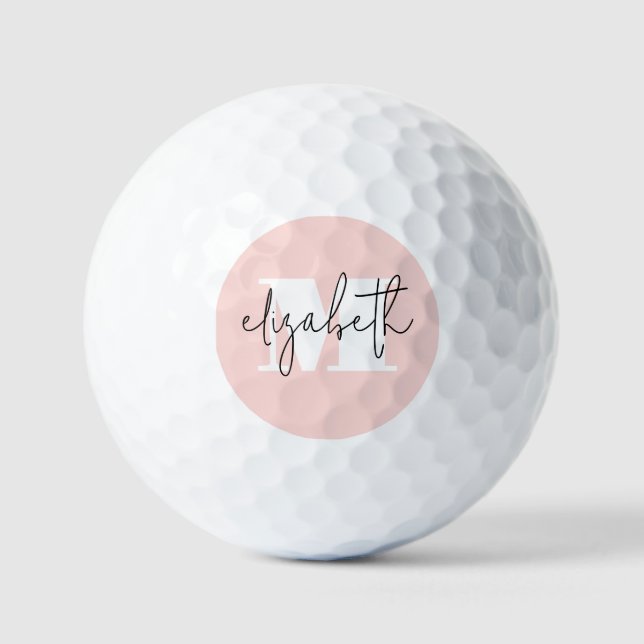 Mit Monogramm Golfplätze Golfball (Vorderseite)