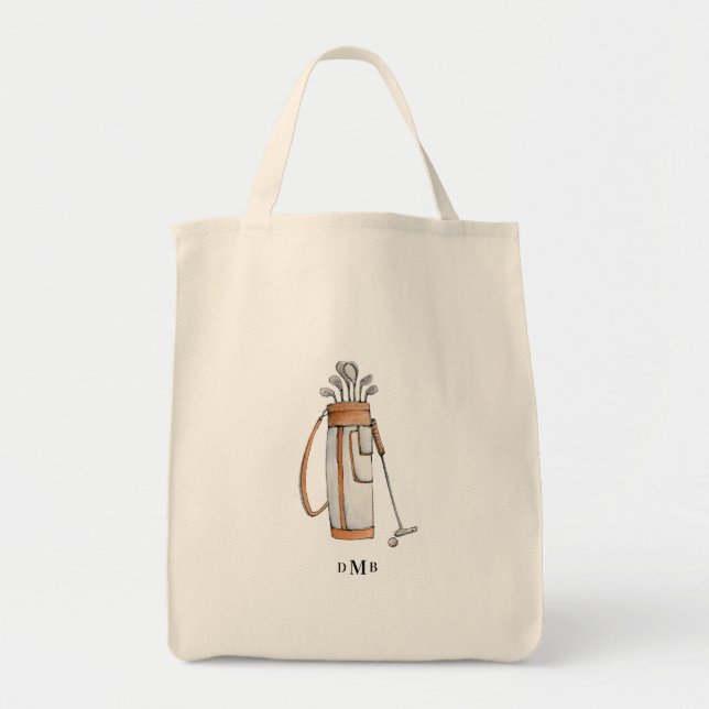 Mit Monogramm Golftasche Tragetasche (Vorne)
