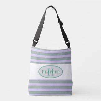 Mit Monogramm Green Thatch Tote Tasche