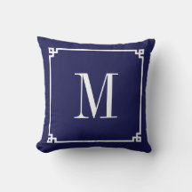 Mit Monogramm griechische Schlüsselgrenze