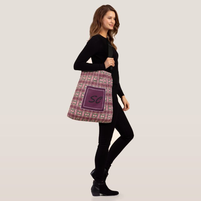 Mit Monogramm große Tasche (Am Model)