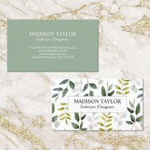 Mit Monogramm grüne Eukalyptus-tropische Blätter