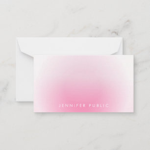 Mit Monogramm Handschrift Mitteilungskarte