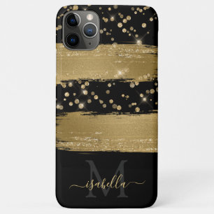 Mit Monogramm Handy-Fall Black Gold Case-Mate iPhone Hülle