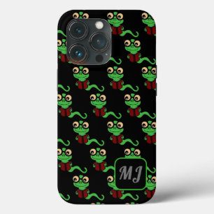 Mit Monogramm Happy Bookworm Black Case-Mate iPhone Hülle