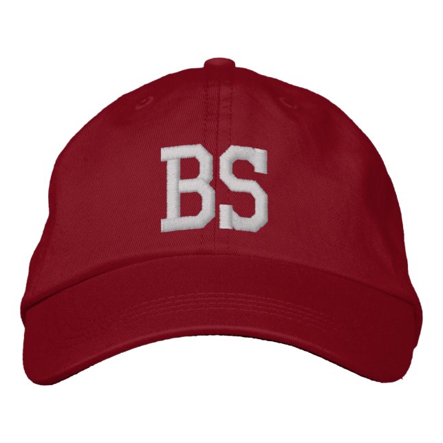 MIT MONOGRAMM HATS BESTICKTE BASEBALLKAPPE (Vorderseite)