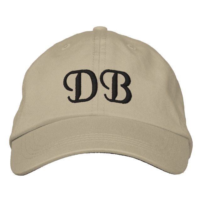 MIT MONOGRAMM HATS BESTICKTE BASEBALLKAPPE (Vorderseite)