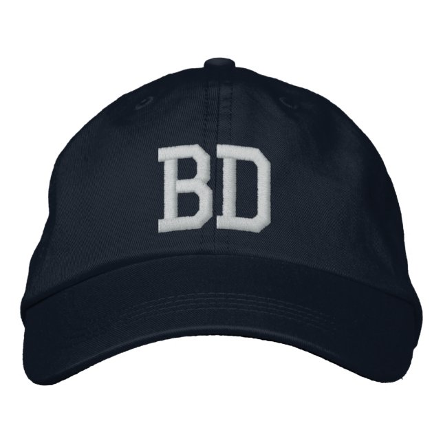 MIT MONOGRAMM HATS BESTICKTE BASEBALLKAPPE (Vorderseite)