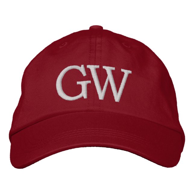 MIT MONOGRAMM HATS BESTICKTE BASEBALLKAPPE (Vorderseite)