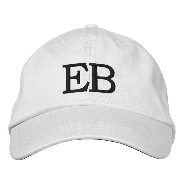 MIT MONOGRAMM HATS BESTICKTE BASEBALLKAPPE (Vorderseite)
