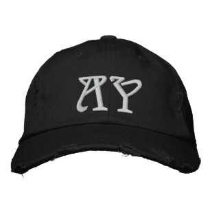 MIT MONOGRAMM HATS BESTICKTE KAPPE
