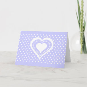 Mit Monogramm Herz-Flieder u. weißes