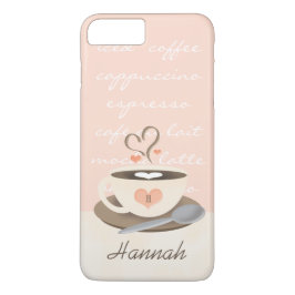 Mit Monogramm Herzkaffee Case-Mate iPhone Hülle
