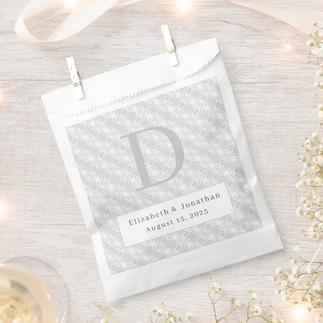 Mit Monogramm Hochzeit Geschenktütchen (Ausgeschnitten)