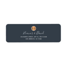 Mit Monogramm Hochzeit mit elegantem Marinemoldgol