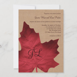 Mit Monogramm Hochzeitseinladung von Red Burlap Einladung