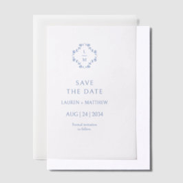 Mit Monogramm Hochzeitswohnung in Blau und Weiß