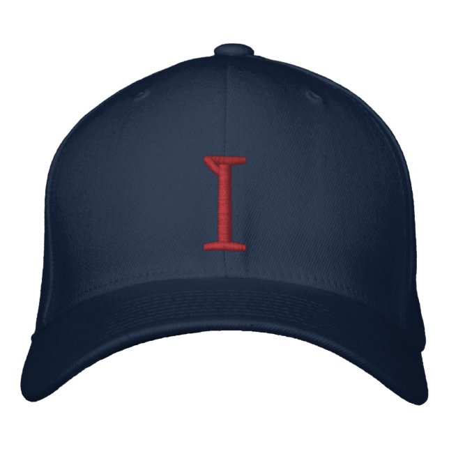 Mit Monogramm I einstellbare Cap Bestickte Kappe (Vorderseite)