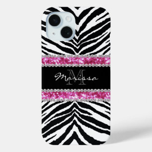 Mit Monogramm Imitate Glitzer Bling Kristall Girl' Case-Mate iPhone Hülle