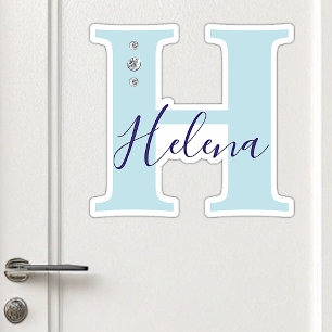 Mit Monogramm Individuelle Name Elegante Imitats Aufkleber