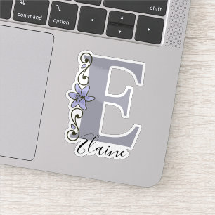 Mit Monogramm Individuelle Name Romantische Lippen Aufkleber